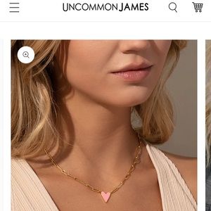 Uncommon James Enamel Heart Necklace NWT